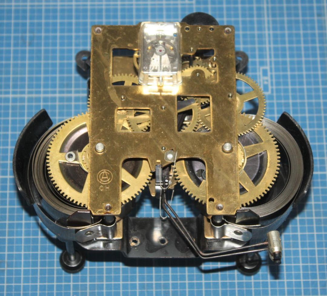 可動品 AICHI アイチ 愛知時計 置時計 30day テンプ式　キンコン打ち