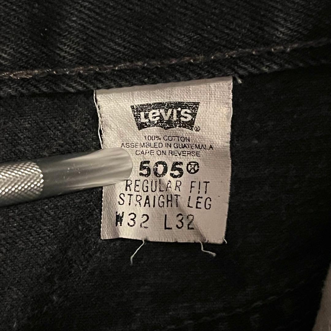 USA製 90s Levi's リーバイス 505 後染め ブラック W32