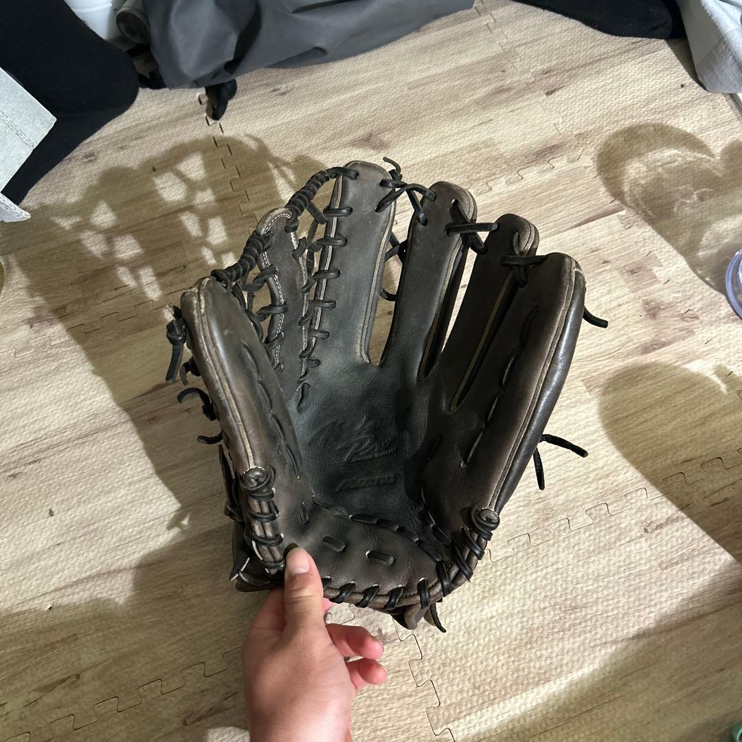 ミズノプロ硬式外野手用グローブ ブラウン 右手用