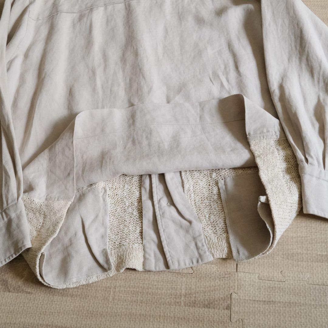 50s 60s euro vintage リネン シャツ ジャケット イタリア製