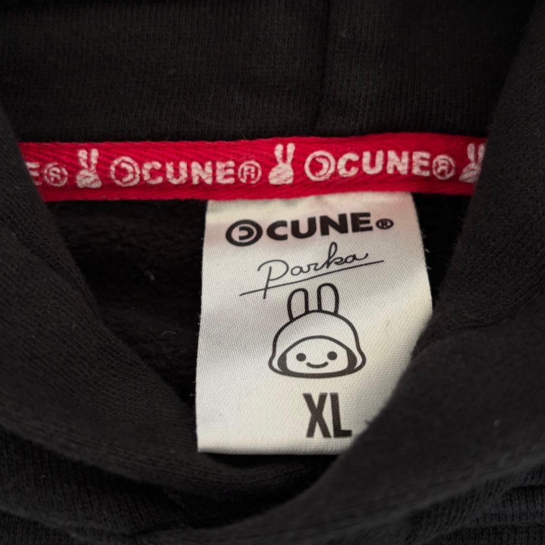 CUNE キューン クソババア パーカー うさぎ ロゴ フーディ XL ブラック