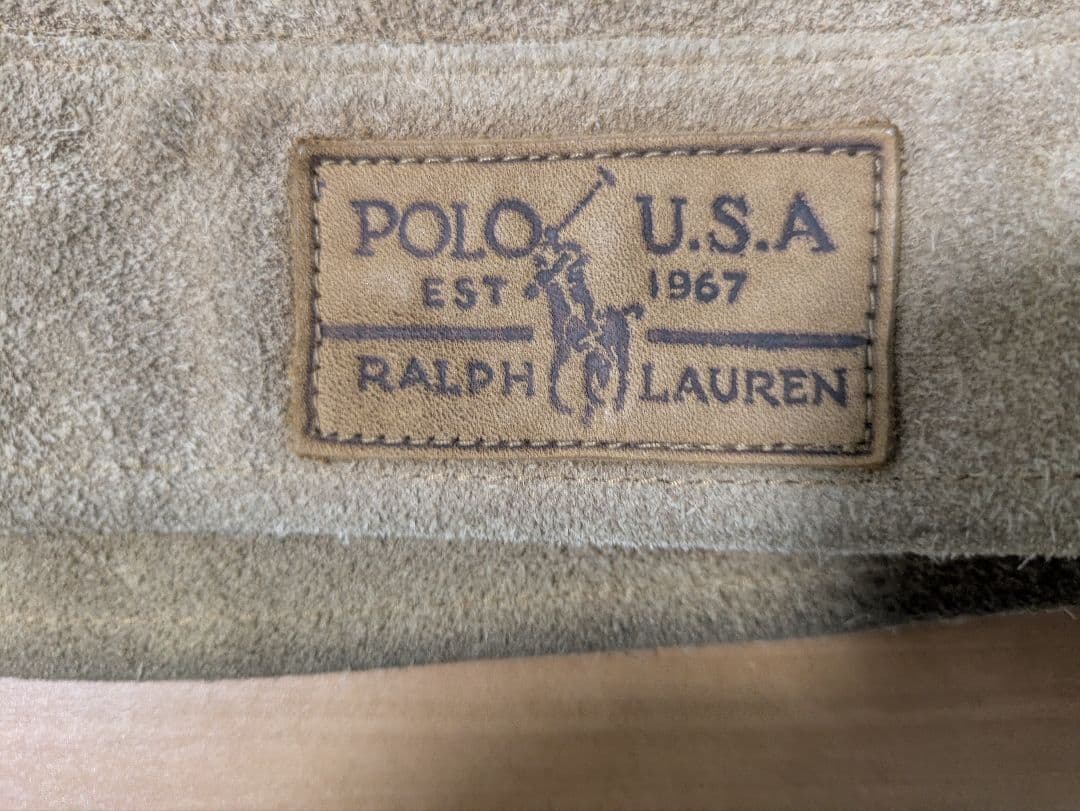 ラルフローレン スエードレザー トラッカー Gジャン デニム polo usa