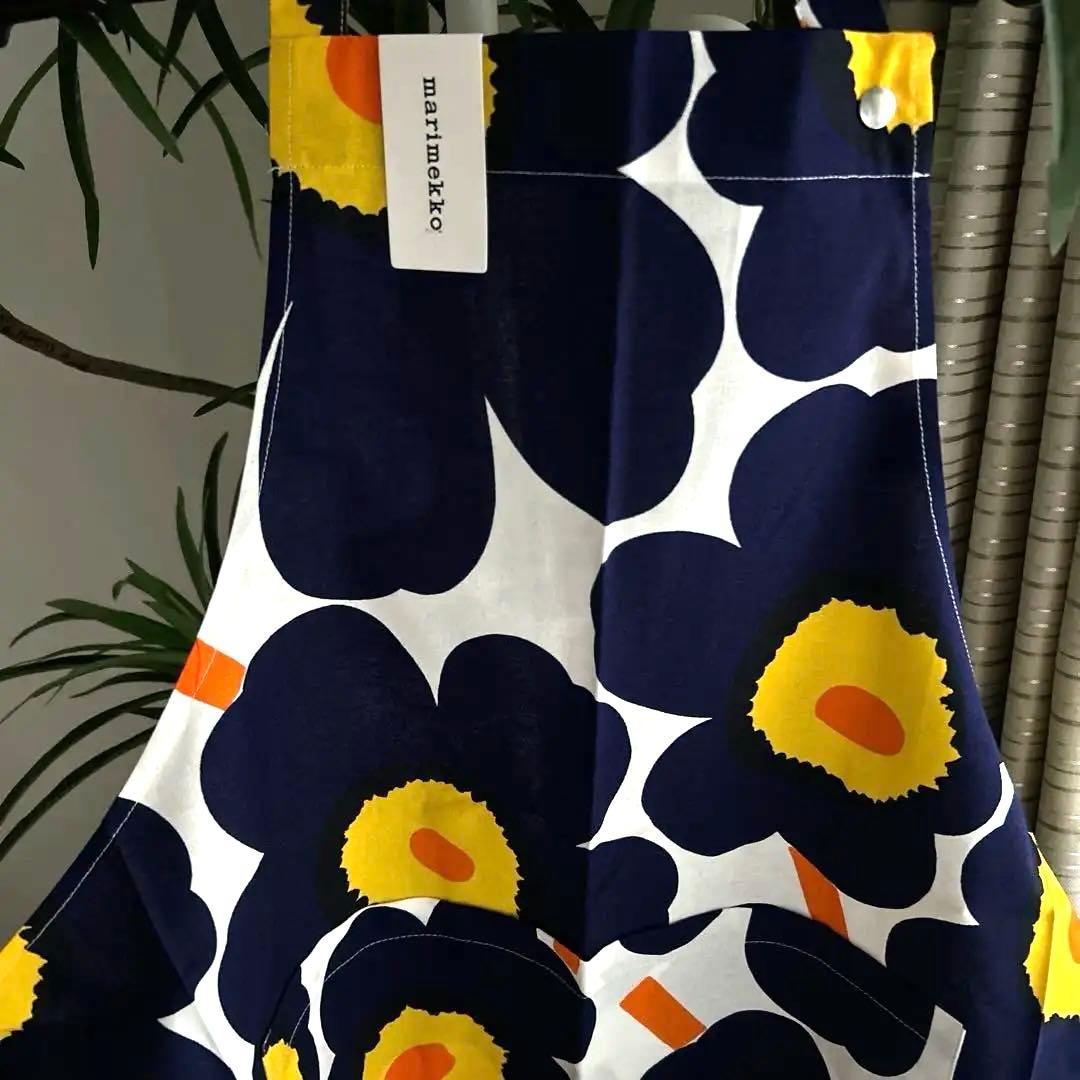 marimekko 花柄エプロン新品