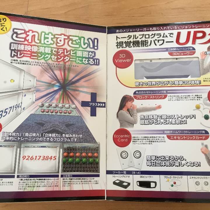 ☆中古☆１回使用 パワフル・ビジョン 見るだけで眼を鍛える！
