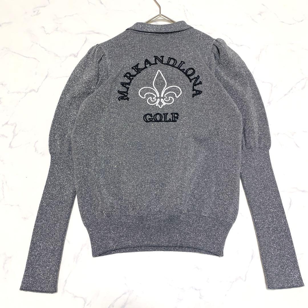 【美品】MARK&LONA マークアンドロナ ラメニット セーター ゴルフ