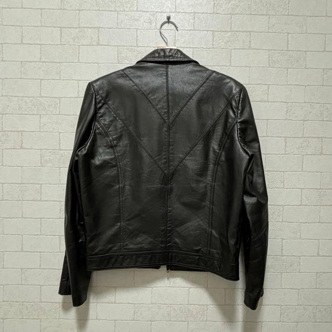 本革 短丈レザージャケット ライダース 40サイズ