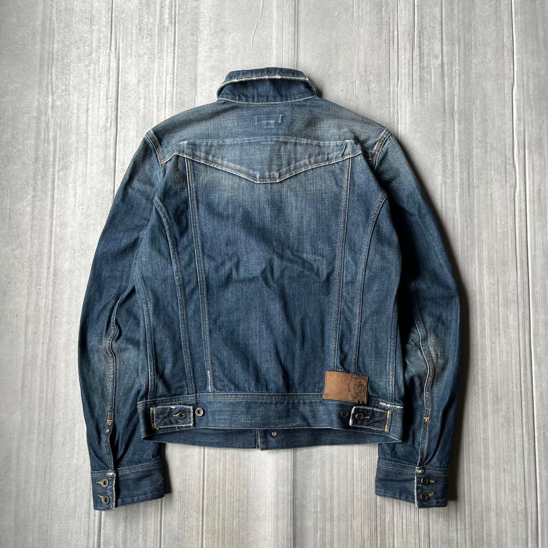 DIESEL ディーゼル デニムジャケット Gジャン ダメージ加工 短丈 M