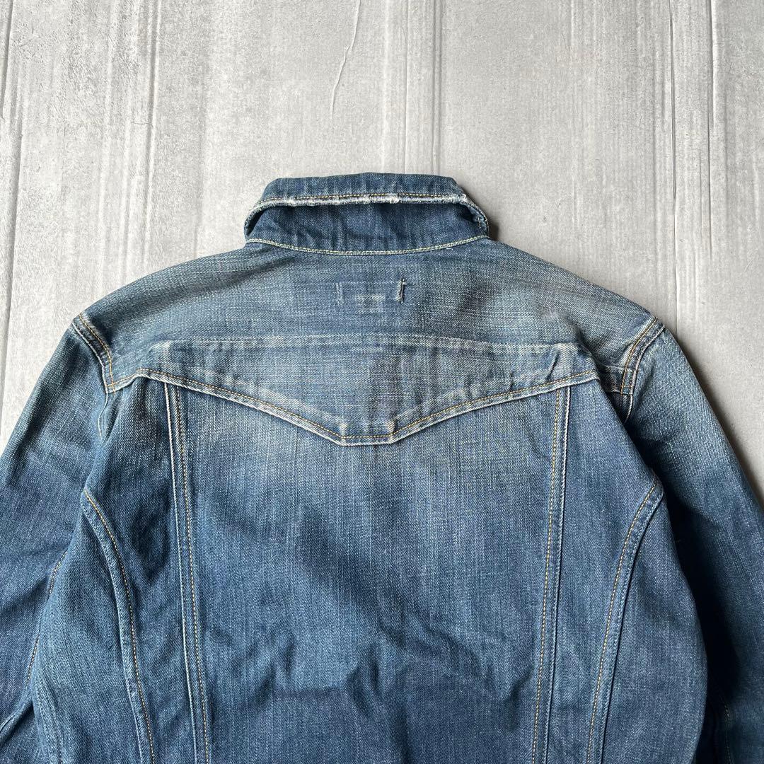 DIESEL ディーゼル デニムジャケット Gジャン ダメージ加工 短丈 M