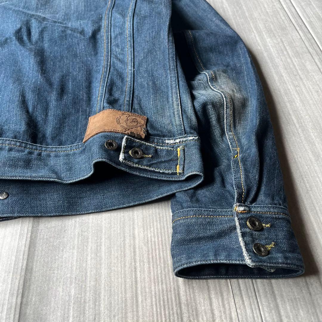 DIESEL ディーゼル デニムジャケット Gジャン ダメージ加工 短丈 M