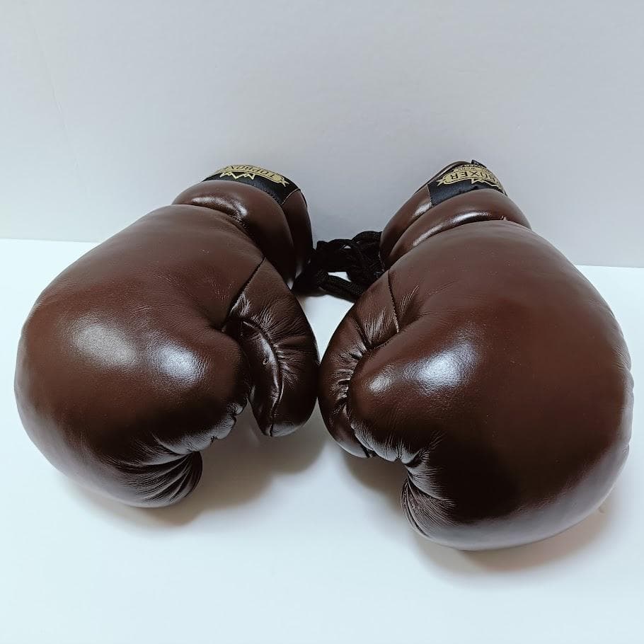 TOP BOXER トップボクサー ボクシンググローブ ブラウン 16oz