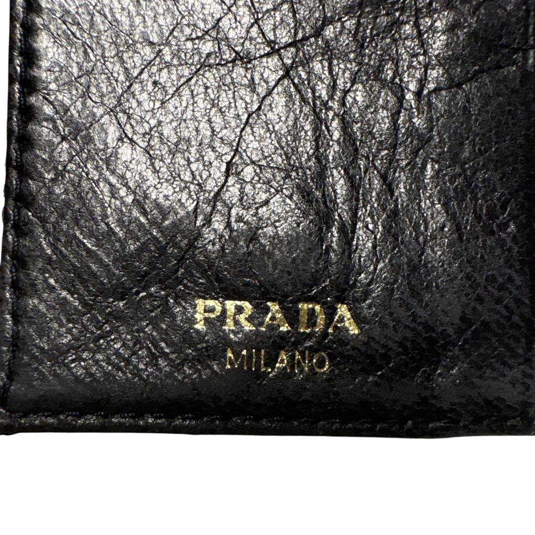 ［正規品］PRADA プラダ　キーケース　キルティング ブラック　黒　6連