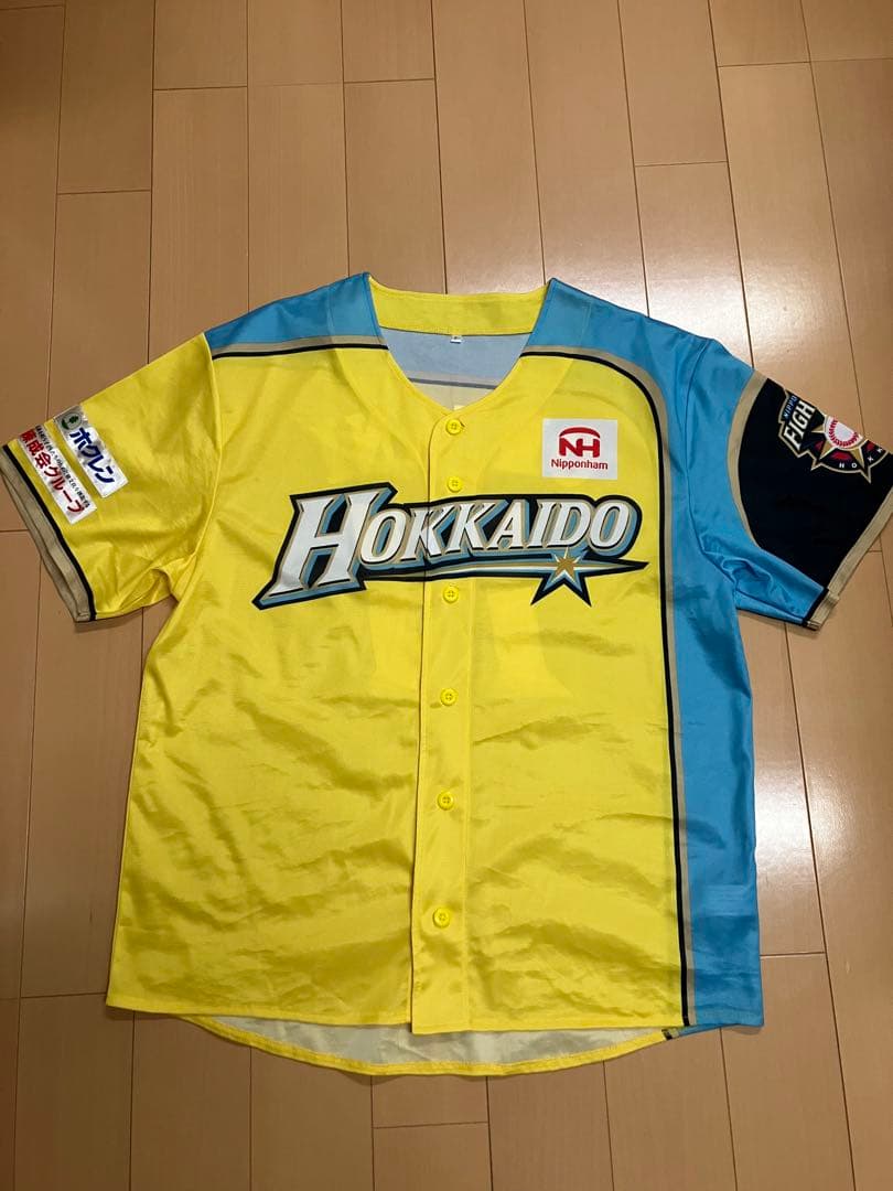 大谷翔平　ユニフォーム　北海道日本ハムファイターズ　レプリカ　イエロー　プリント