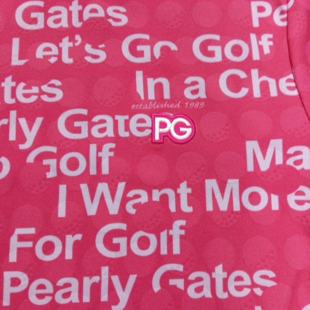 美品！PEARLY GATESパーリーゲイツ★ハイネックシャガードカットソー0号