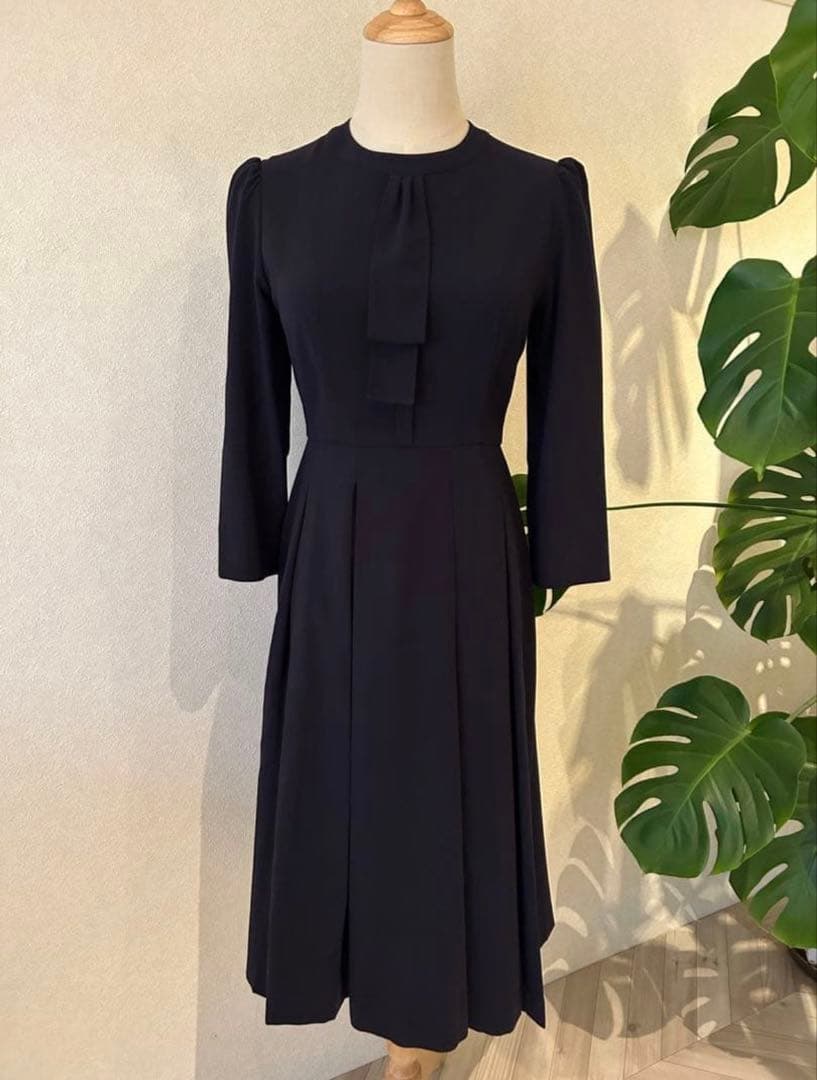 【Cherry.K様】美品CELFORD ボウタイ プリーツワンピース 卒業入学