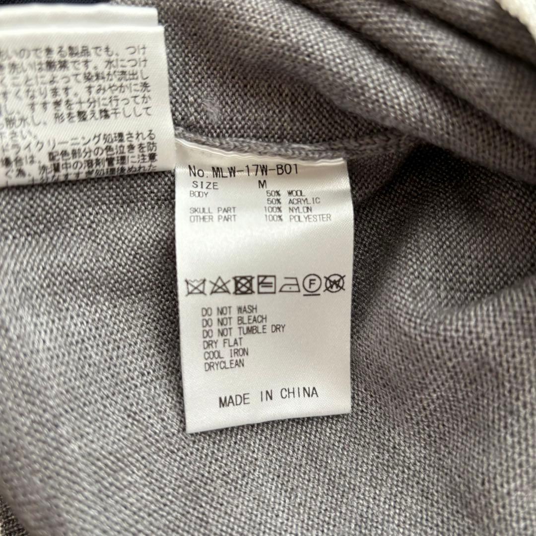 MARK&LONA 薄手　ニット　トップス　グレー　M