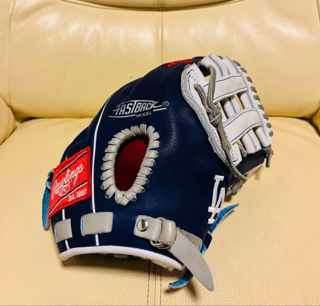 ローリングス ドジャース軟式内野手オーダー　型付け済み　MLB 大谷翔平
