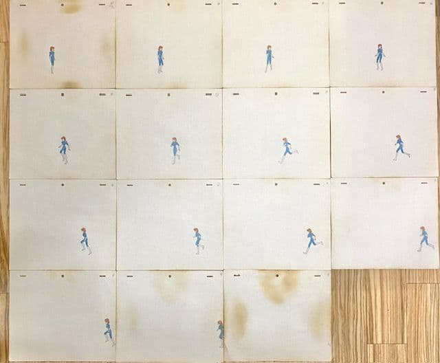 Nausicaä のナウシカのキャラクターが描かれたアニメ制作素材です