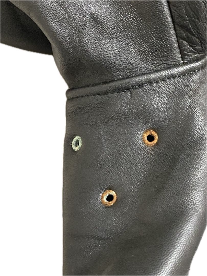 ジャケット・アウター French leather coat BLACK