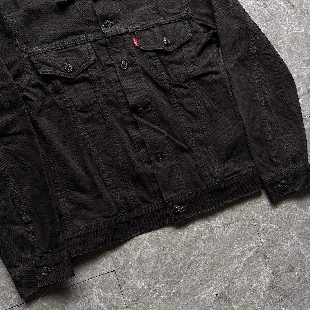 ジャケット・アウター Levi's black denim tracker jacket y2k