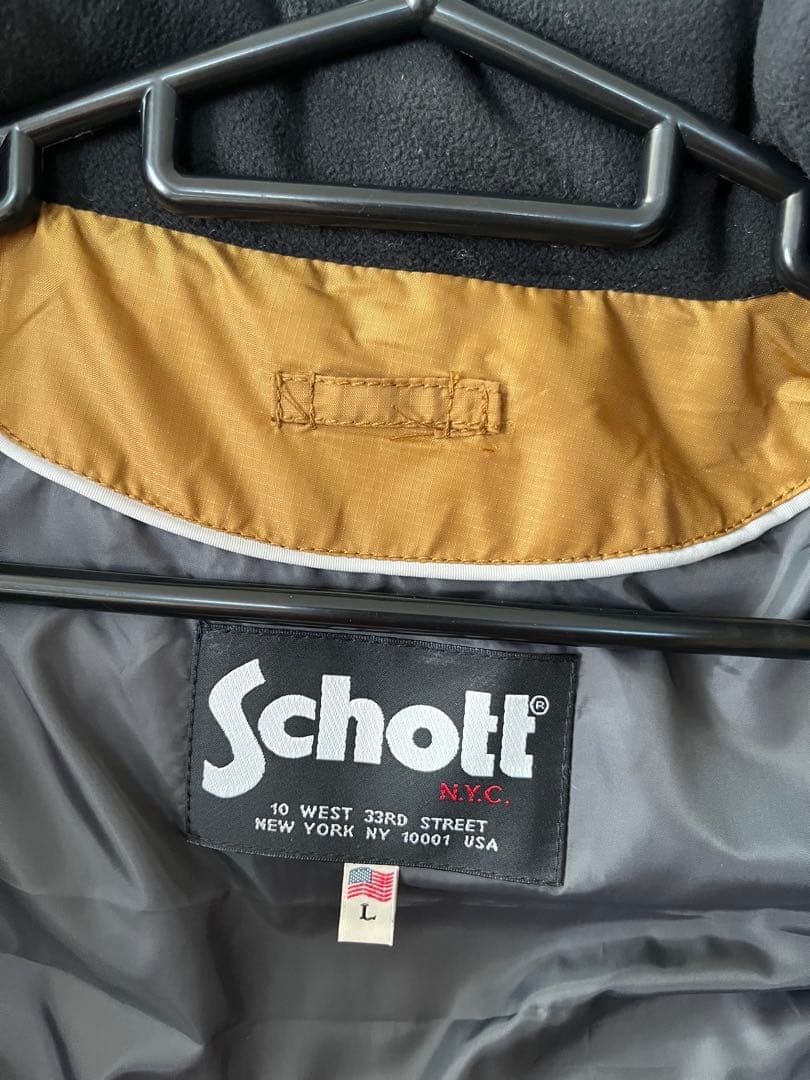 Schott N.Y.C.キルティングベスト 新品タグ付き XL