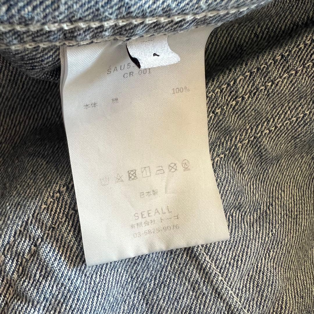 SEEALL DENIM COVERALL/カバーオール デニム