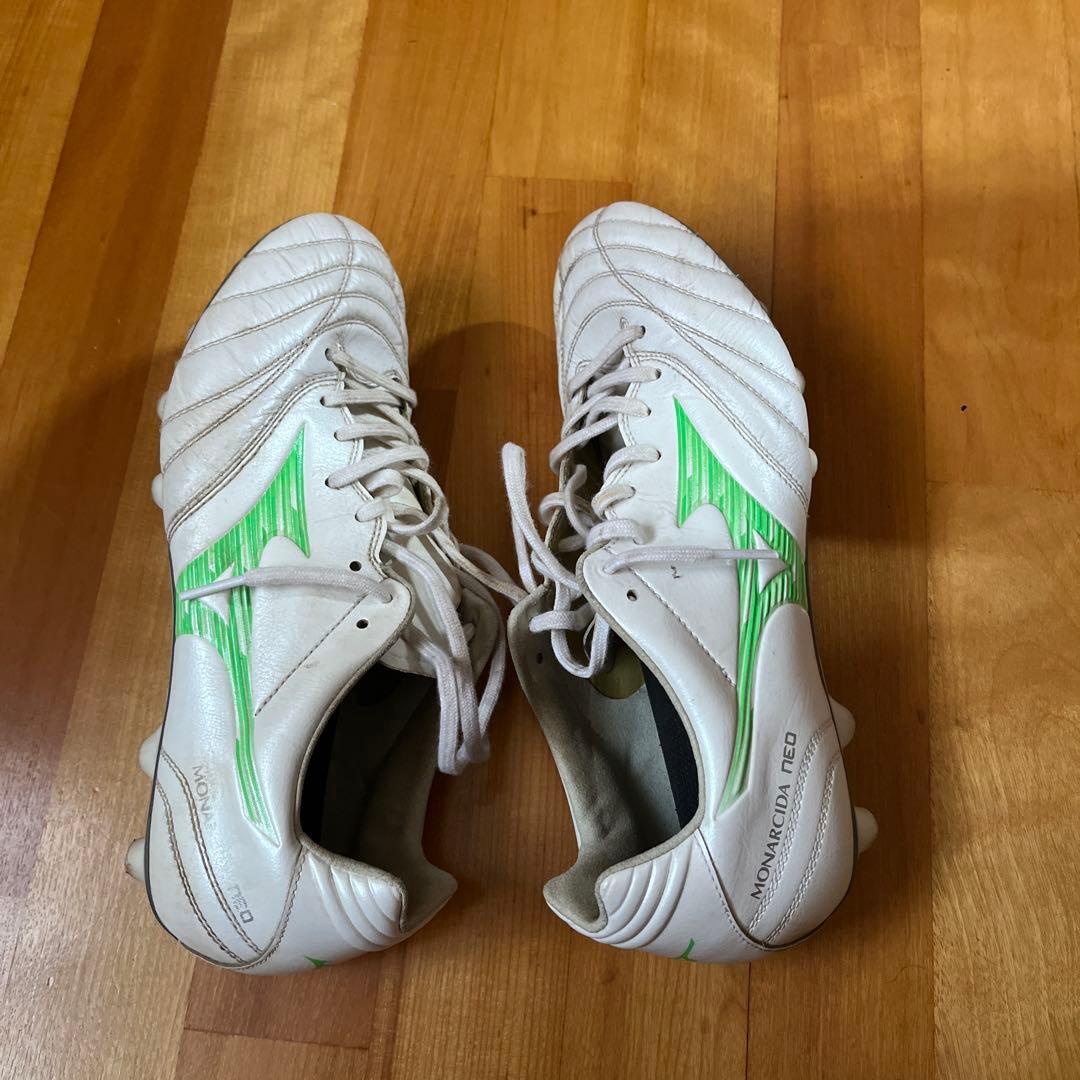 Mizuno モナルシーダネオ　ホワイト/グリーン 25.0cm