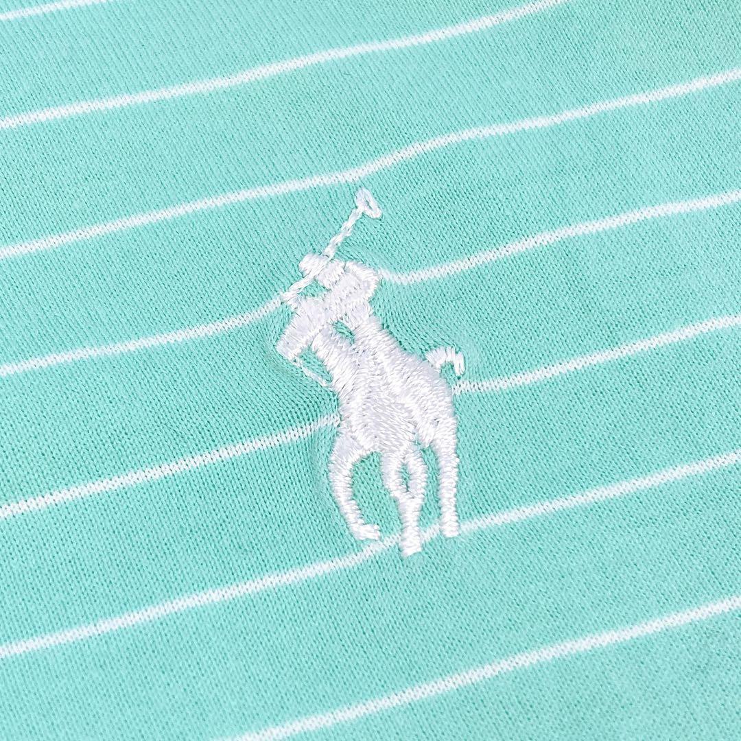 08T844☆ POLO GOLF ストレッチ ボーダー ポロシャツ ゴルフ M