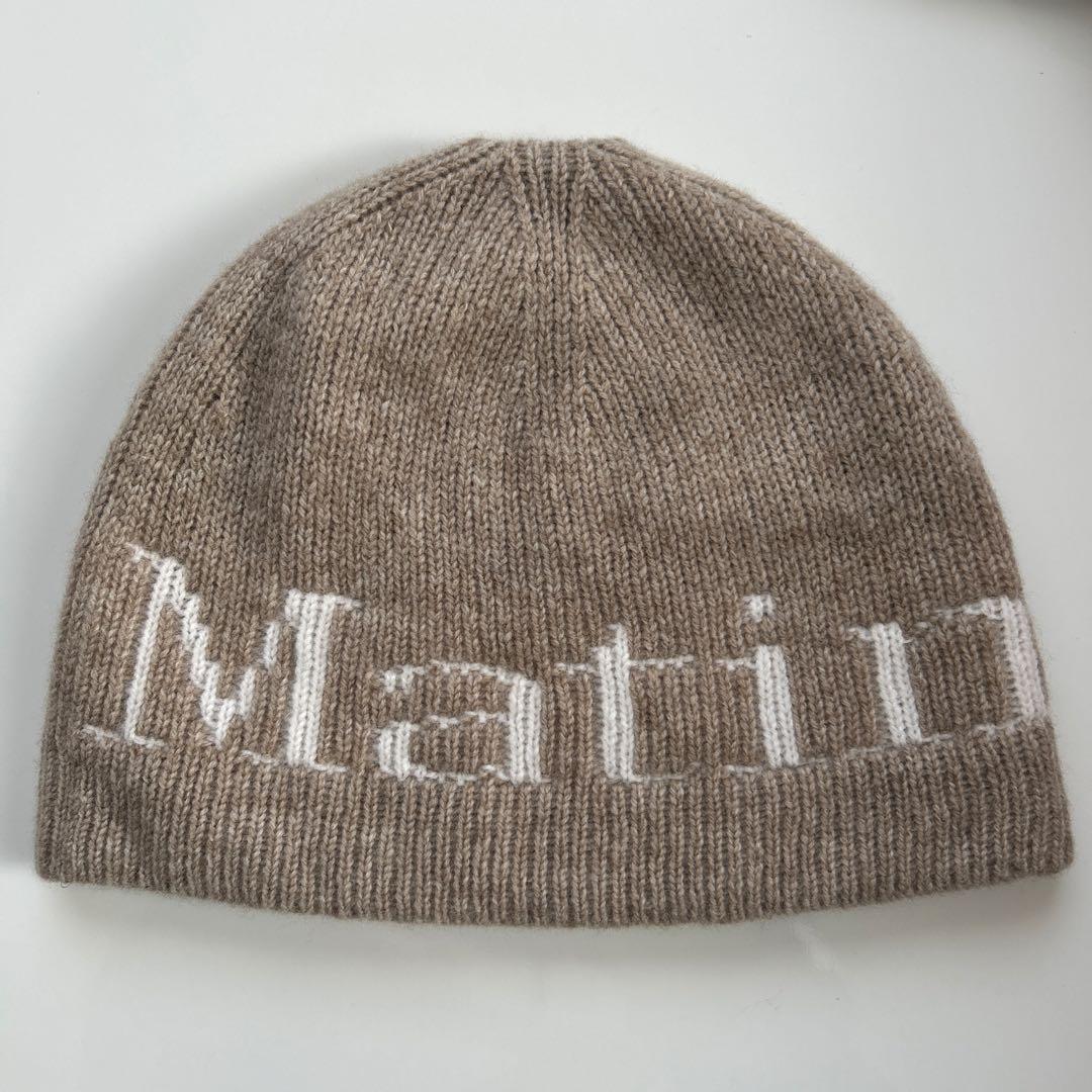 MatinKim ビーニー ベージュ ショップ袋＆タグ付き