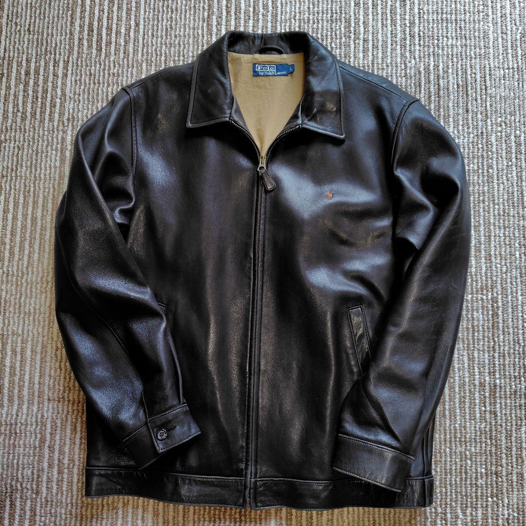 Ralph Lauren 黒レザージャケット