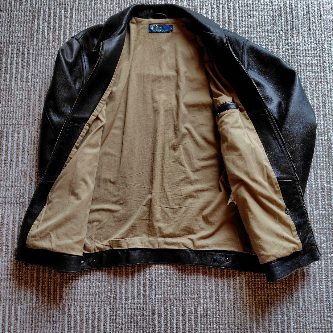 Ralph Lauren 黒レザージャケット