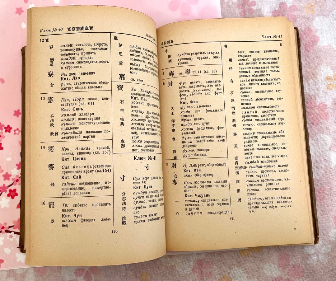 1944年ロシア語 漢字辞典Иероглифический Словарь骨董品