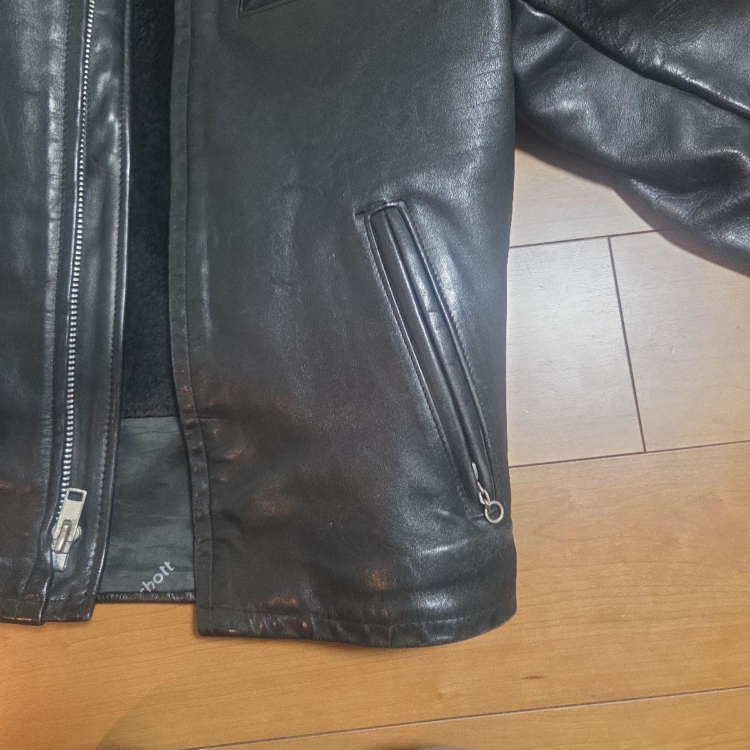 Schott シングルライダースジャケット 38