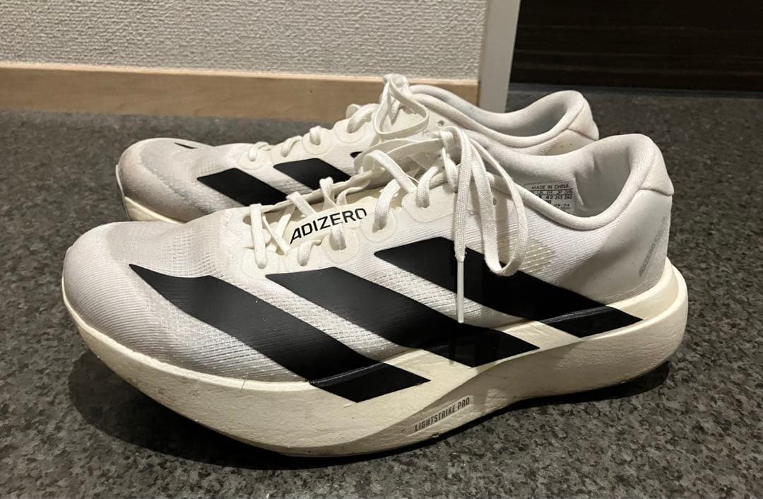adidas EVO SL ホワイト　26.5㎝　ランニング　adizero