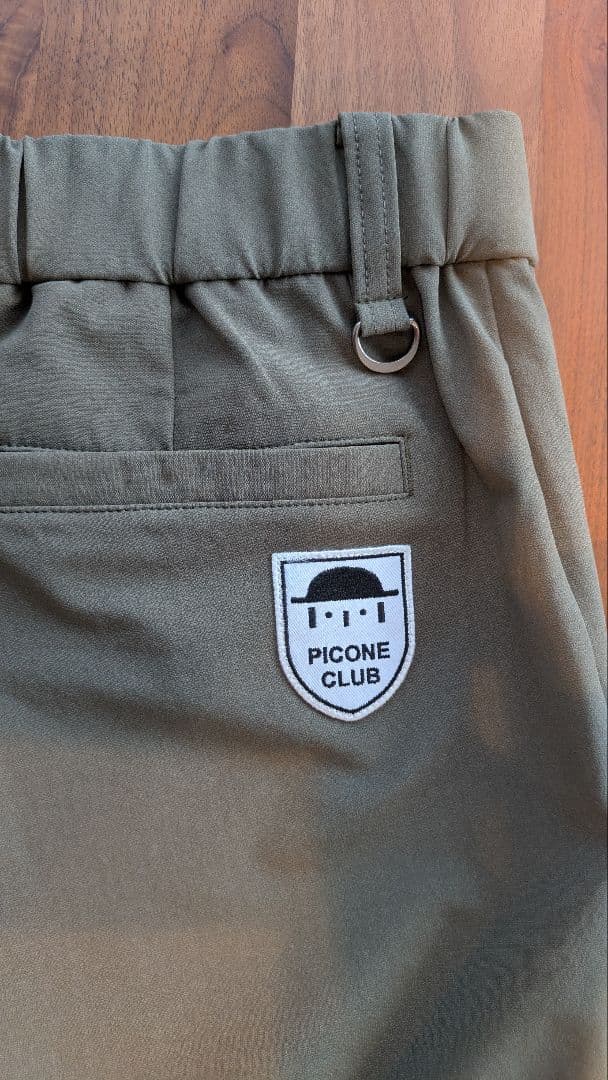 PICORE CLUB カーキ スリムフィットパンツ