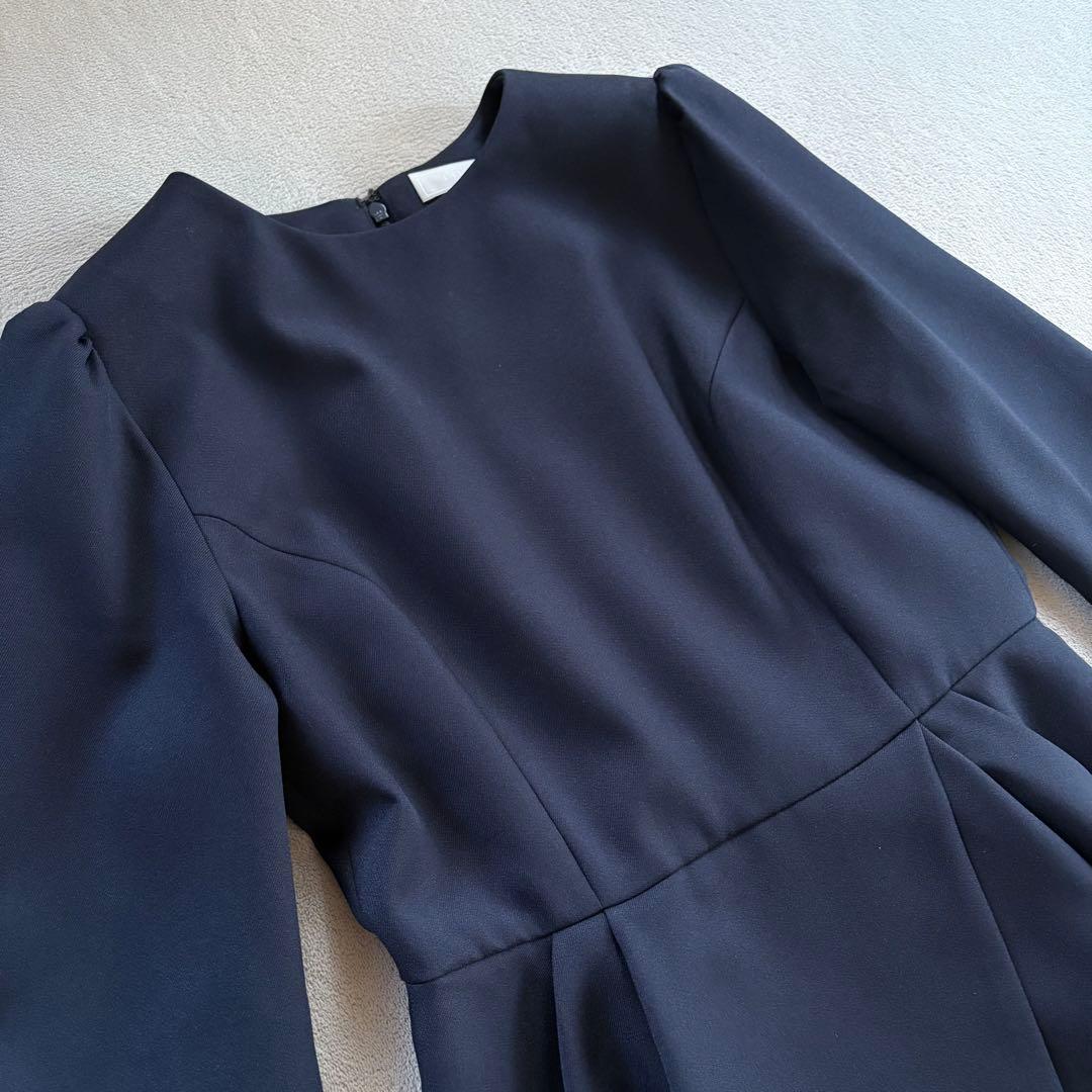 【新品】CELFORD セルフォード タックタイトワンピース ネイビー 38