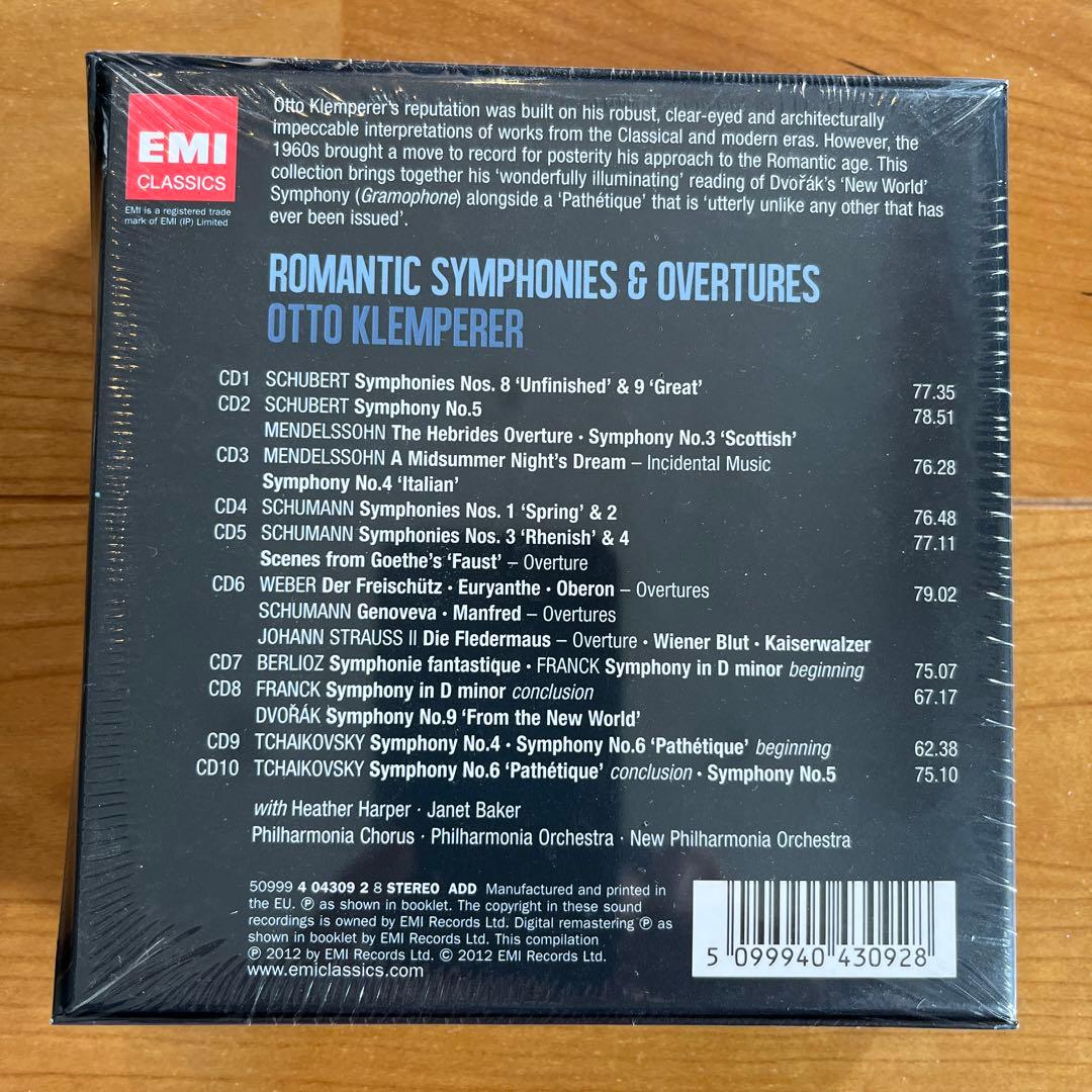 Romantic Symphonies ＆ overtures クレンペラー指揮
