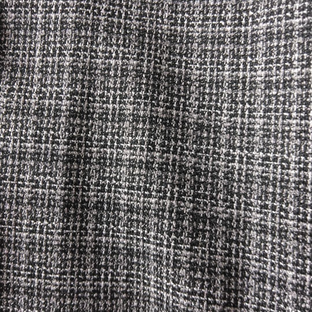 新品　GLOBAL WORK　ツイードペプラムジレ　L　ウォッシャブル　黒