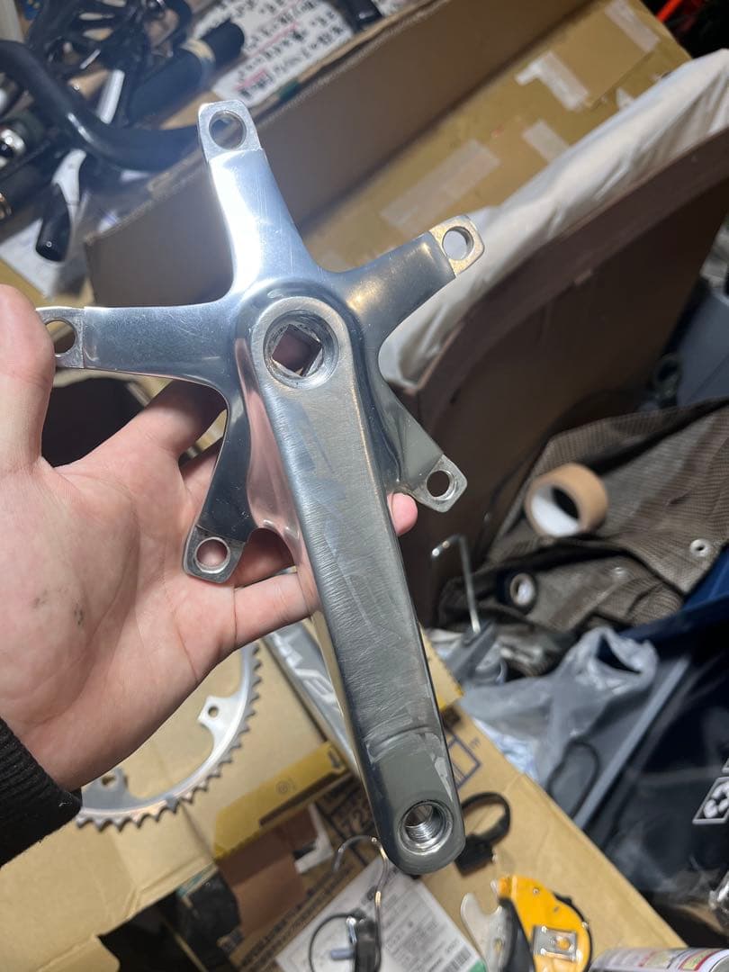 SKEACE スクエアテーパー ピスト用クランク 165mm 48T