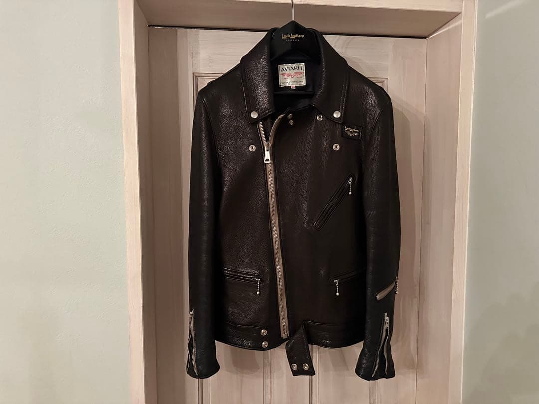 ルイスレザー ×リアルマッコイズ 441T サイクロン タイトフィット 38