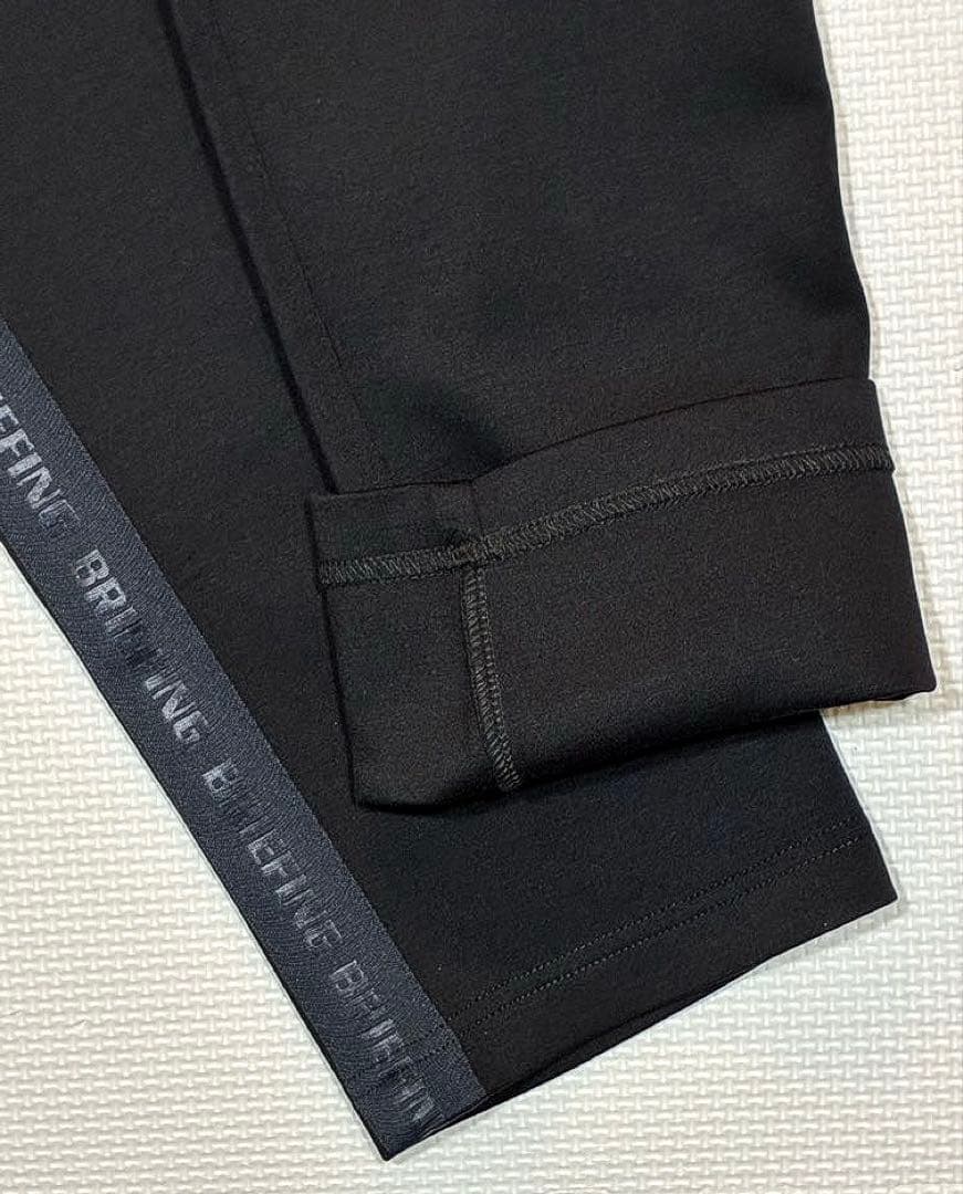 BRIEFING ウォーム ロゴライン スリムパンツ（BLK／L）