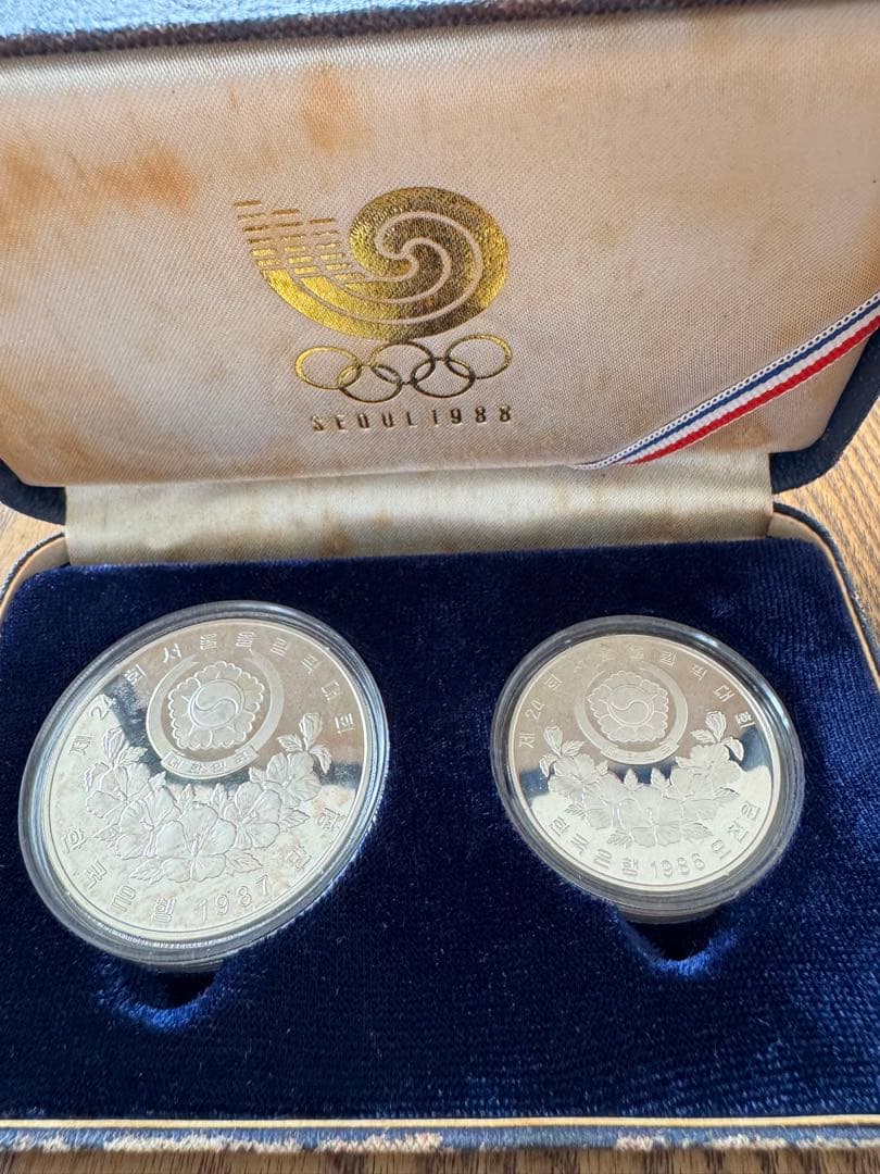 1988年ソウルオリンピック記念硬貨 10000ウォン 5000ウォン銀貨セット