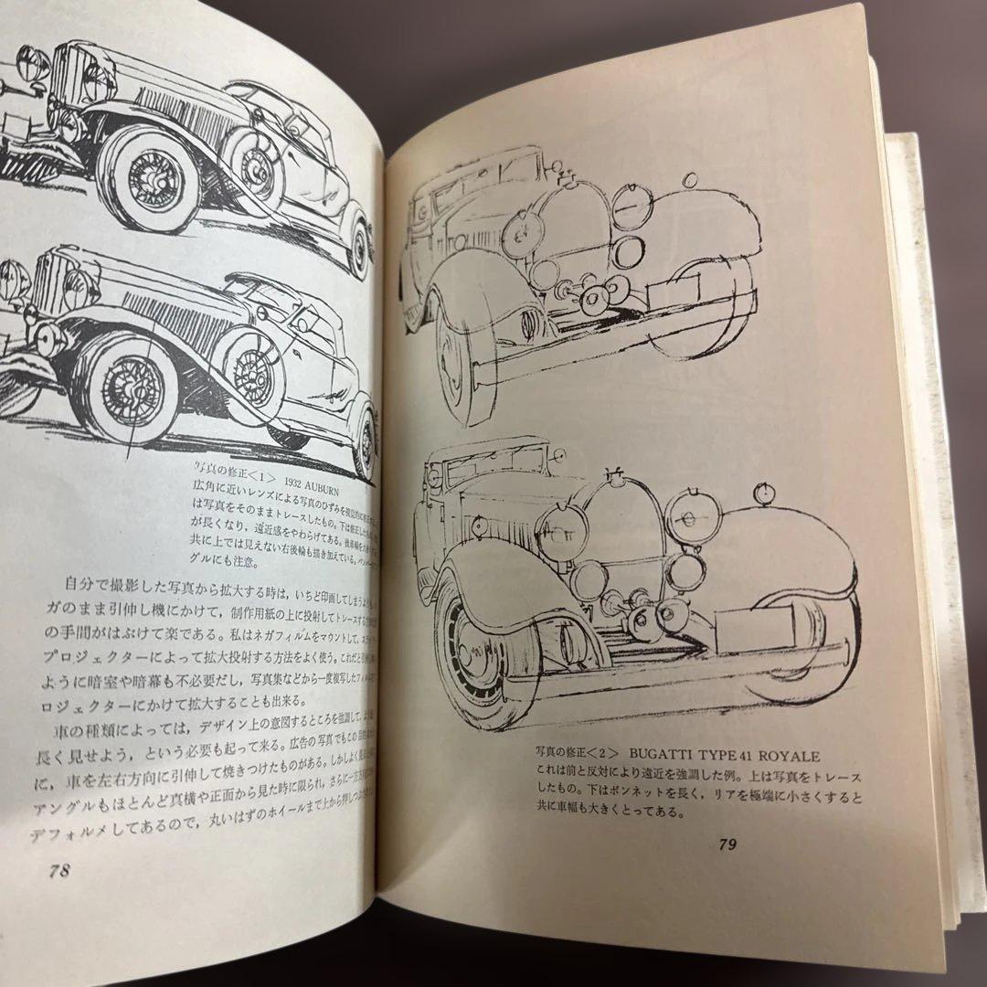自動車のイラストレーション　穂積和夫ほずみかずお