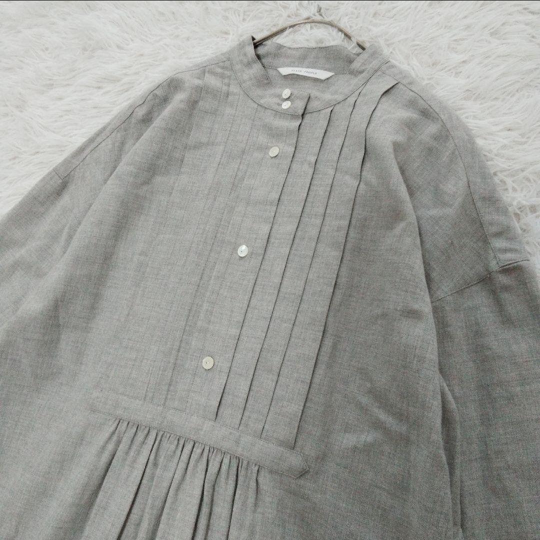 PLAIN PEOPLE プレインピープル コットンヤクワンピース グレー