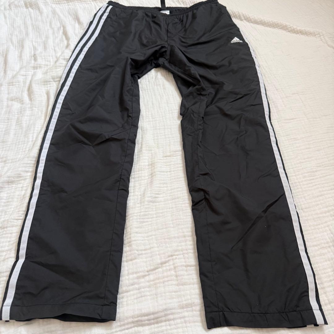 極美品☆adidas ウィンドブレーカー　パンツ　上下セット　黒ブラック　M