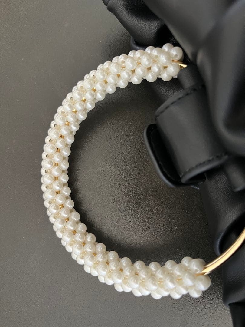 【極美品】kaene カエン　パーティバッグ　結婚式バッグ　お呼ばれ　ブラック