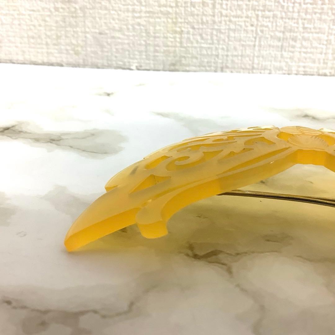 【美品‼︎】鼈甲 べっこう べっ甲 蝶 ヴィンテージ ヘアクリップ 髪飾り 高級品
