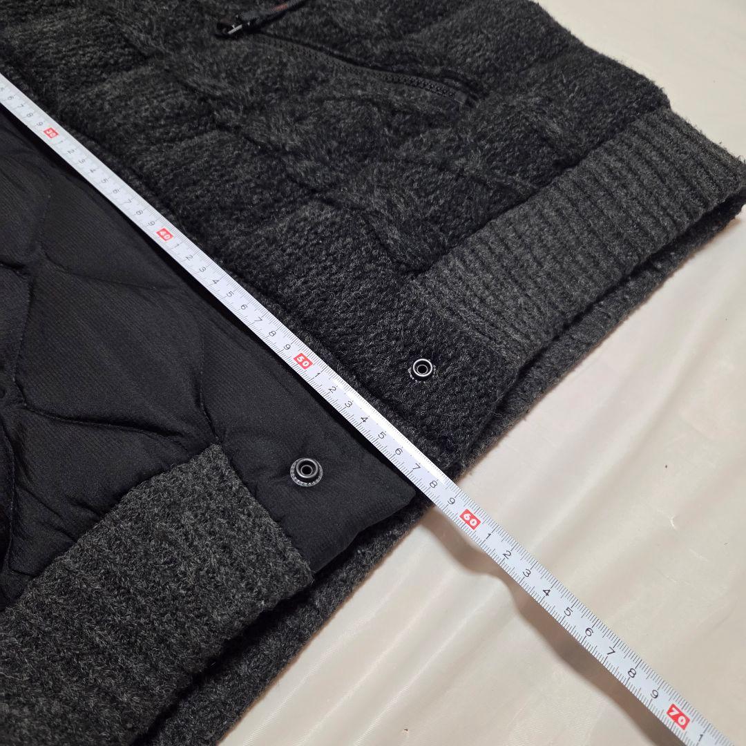 極美品　定価49800　DIESEL　ダウンベスト黒/グレー LLサイズ