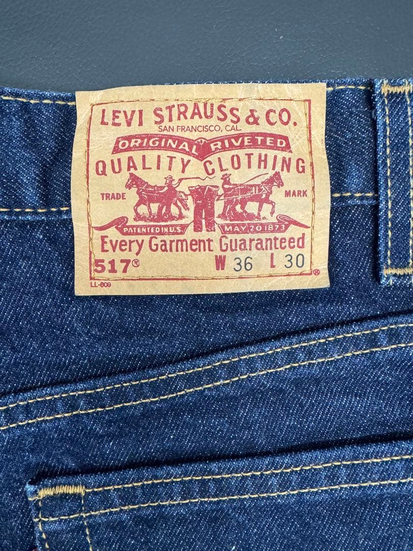 【希少・美品】USA製 Levi's 517 赤タブ W36 L30