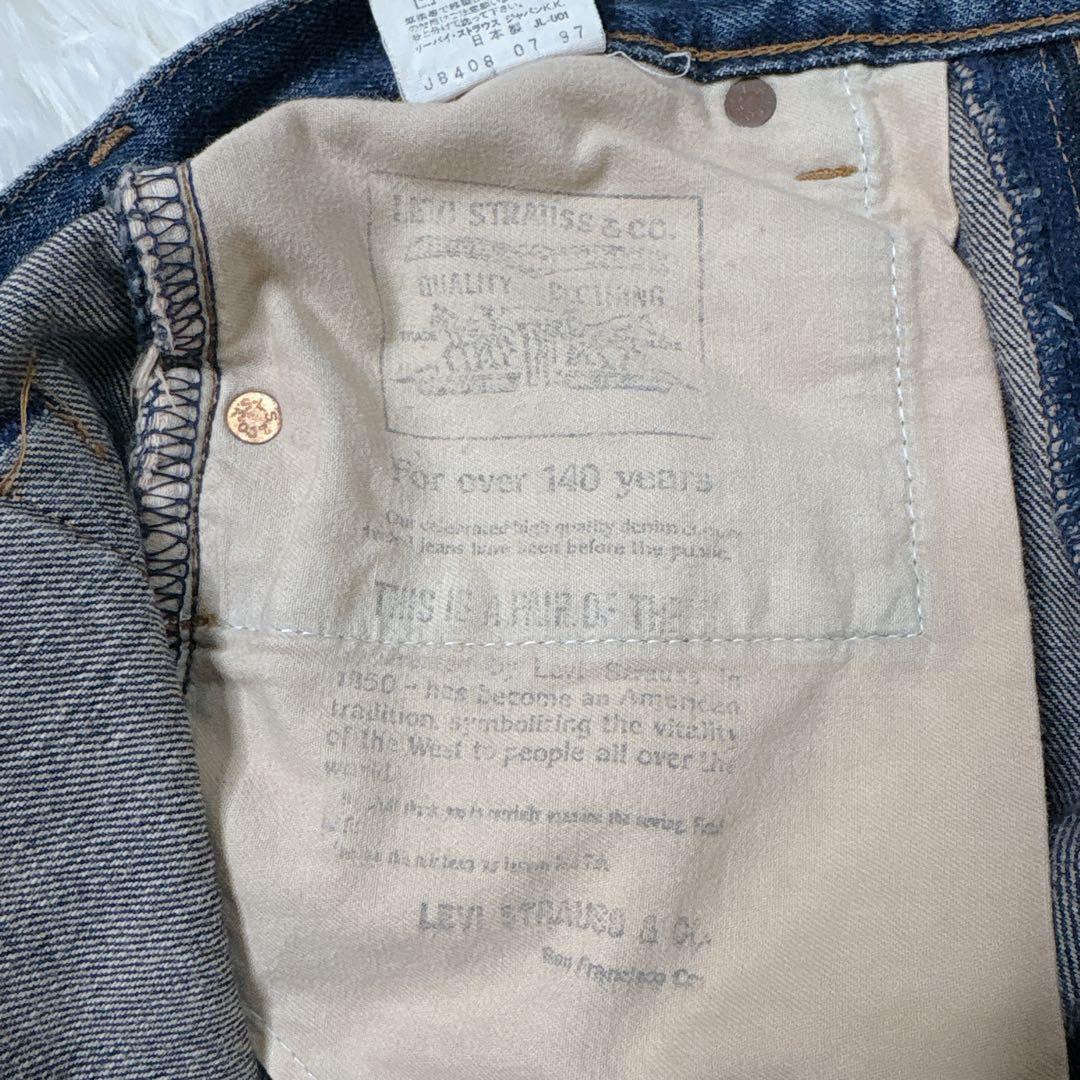 90s LEVI'S 502xx 赤耳 w30 濃紺 TALON 140year