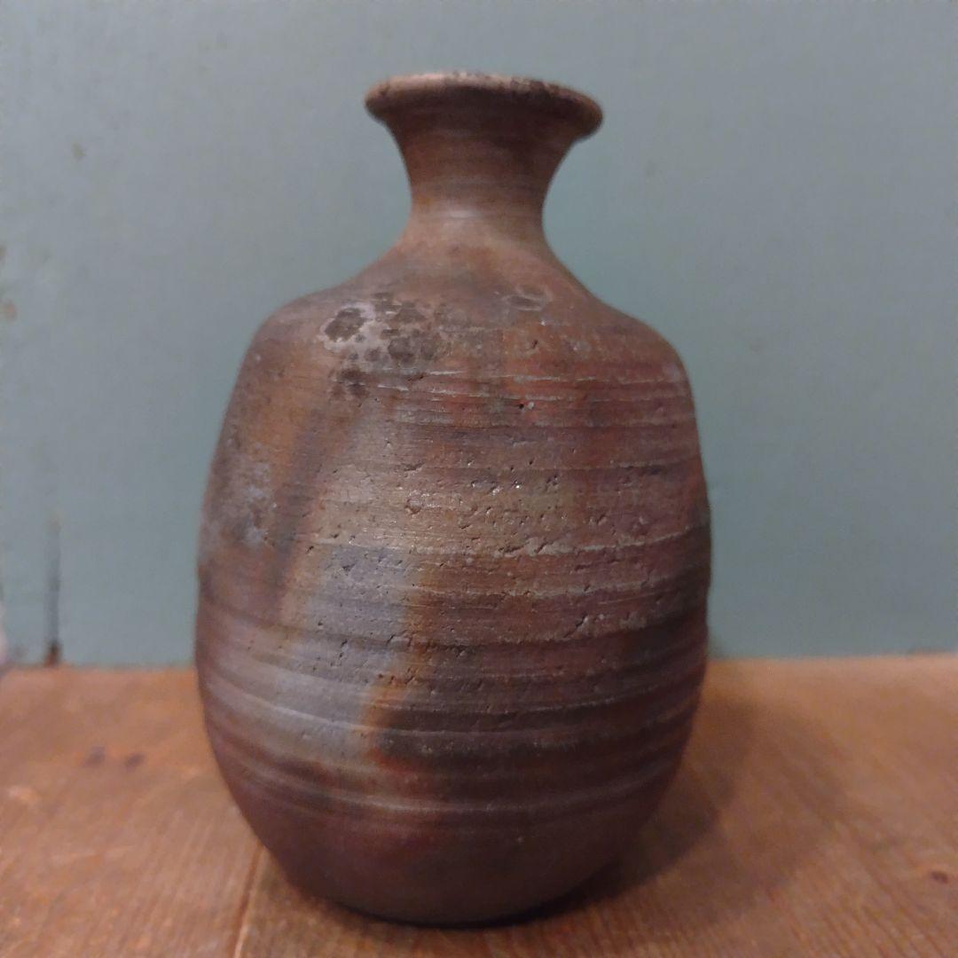 備前焼　徳利＆ぐい呑セット　酒器　岡山伝統工芸品　青備前